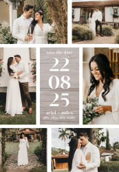Invitatie/Marturie Electronica Save The Date pentru nunta personalizabil model 6 