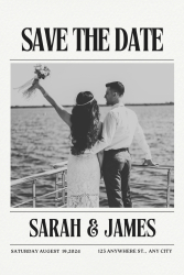 Invitatie/Marturie Electronica Save The Date pentru nunta personalizabil model 9 