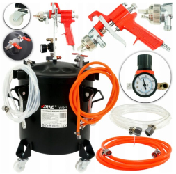 Pistol de vopsit pneumatic cu vas sub presiune separat de 10 litri duza 2 mm Verke