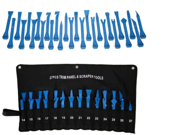 Set extractoare auto pentru tapiterie 27 piese Silver 