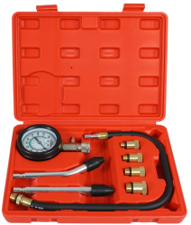 Set tester compresie pentru motoarele pe benzina 0 - 20 bari Verke 