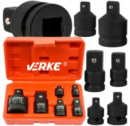 Trusa 6 piese adaptor impact 1/2 1/4 3/4 3/8 Verke
