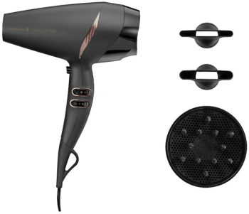 Uscator de par Remington AC7200 Supercare PRO 2220 W viteza aerului cald 130 km/h 3 nivele 2 viteze CoolShot Gri 