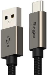 Cablu de Date USB la Type-C 60W 2m - Ringke - Black 