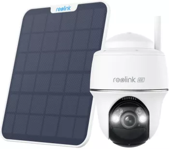 Camera de supraveghere Reolink Argus PT B440 cu panou solar rezolutie 4K / 8MP WIFI detectare persoana/vehicul vedere 360 de grade 