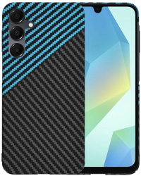 Husa pentru Samsung Galaxy A16 4G / A16 5G - Techsuit Carbonite FiberShell - Blue Pulse