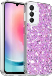 Husa pentru Samsung Galaxy A16 4G / A16 5G - Techsuit Sparkly Glitter - Magenta 