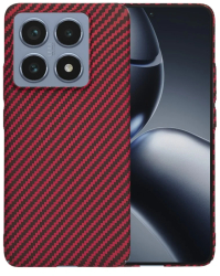 Husa pentru Xiaomi 14T Pro - Techsuit Carbonite FiberShell - Red 