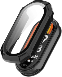 Husa pentru Xiaomi Mi Band 8 / 8 NFC + Folie - Techsuit Defense360 Pro - Black 