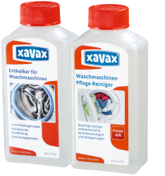 Set ingrijire masina de spalat Xavax decalcifiant + solutie de curatare 