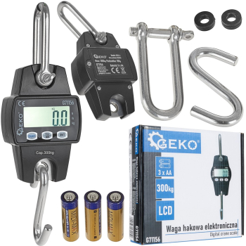 Cantar electronic cu carlig capacitate maxima 300 kg Geko G71156 