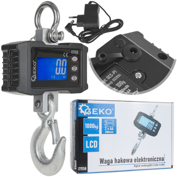 Cantar electronic cu carlig pentru depozit 1000 kg Geko G71158