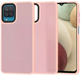 Husa pentru Samsung Galaxy A12 / A12 Nacho / M12 / F12 - Techsuit HaloFrostA Series - Pink 
