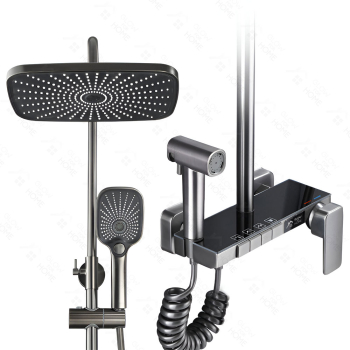 Set Coloana Dus GlowforHome montare pe perete 4 moduri de picurare dus fix tip ploaie dus mobil de mana design modern functie bideu i 