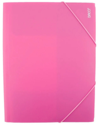 Mapa plastic cu elastic A4 Roz DACO 