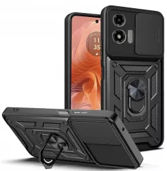 Husa pentru Motorola Moto G04 / Moto G04s / Moto G24 / Moto E14 - Techsuit CamShield Series - Black 