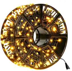 Instalatie Craciun Liniara MRG MV8 Alb Cald Rola 100 Metri Decorativa Pentru Exterior Interior Pentru Gradina Brad Craciun 
