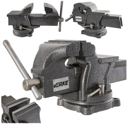Menghina rotativa turnata rotatie 360° de banc cu nicovala 150 mm Verke 