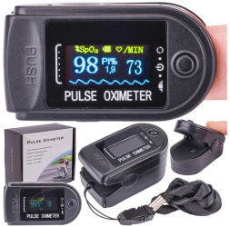 Oximetru Pulsometru Pulsoximetru Negru Powermat
