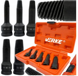Trusa extractoare pentru suruburi 3/8 5 piese Verke 
