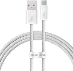 Cablu Baseus Dynamic Series USB la USB-C 100W Fast Charging 2m Alb 