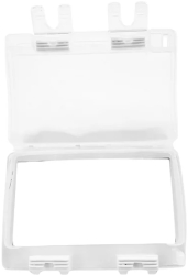 Capac de Protectie Dublu pentru Priza IP55 Waterproof cu Slot pentru Lacat Alb Transparent 