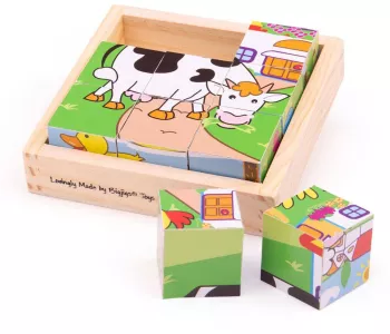 Puzzle cubic - animale domestice 