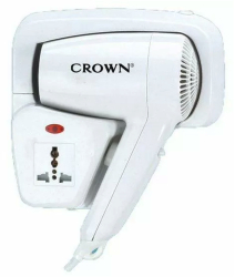 Uscator de par Crown CHD-1201WS Montare pe perete 3 viteze 2 nivele de temperatura Conectare aparat de ras 1100W Alb