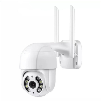 Camera de supraveghere Wifi 4MP FULL HD Exterior/Interior Conectare telefon Night Vision Color Rezistenta la apa Senzor miscare Alb