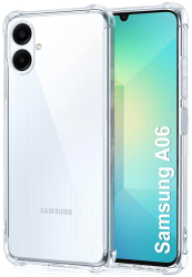 Husa pentru Samsung Galaxy A06 - Techsuit Shockproof Clear Silicone - Clear 