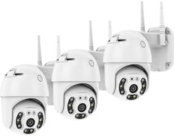 Set 3 camere supraveghere cu aplicatie pe telefon Full HD vedere color Night Vision senzor de miscare 