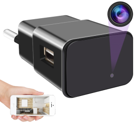 Camera Spion WIFI TSS-USBW Ascunsa in Incarcator USB Universal FULL HD Inregistrare Audio-Video Activare la Miscare si Aplicatie Live 