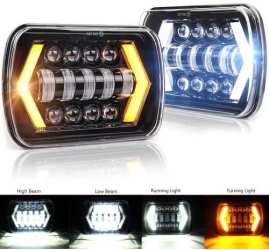 Faruri auto led semnalizare sageti daylight 5x7 inch universale