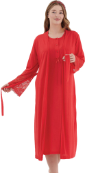 Halat cu camasa de noapte maternitate 4260 Bella Secret-2XL INTL 