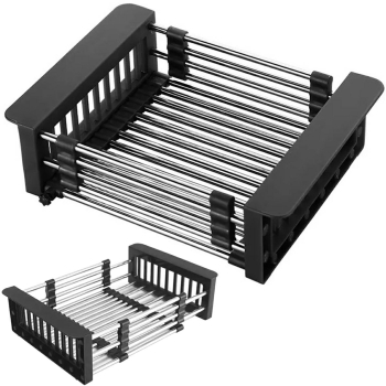 Cos multifunctional extensibil neagru 29.5-44.5 x 22.5 x 9cm 