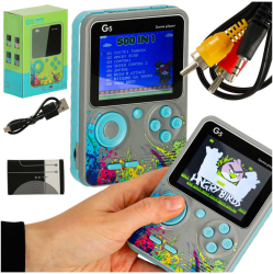 Mini consola retro Ecran LCD 500 de jocuri portabila Multicolor TV G5