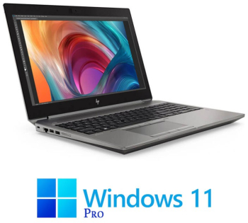 Laptop Touchscreen HP Zbook 15 G6 i7-9750H 32GB Quadro T2000 Win 11 Pro 