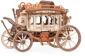 Puzzle 3D Cutiuta muzicala Diligenta ROKR Lemn 199 Piese 