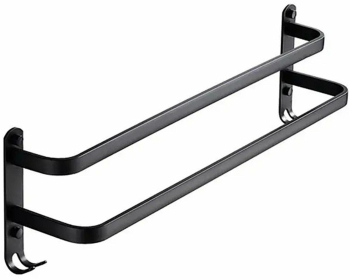 Suport prosoape aluminiu 60 cm negru  