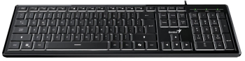 Tastatura GENIUS USB multimedia 104 taste + 12 taste multimedia negru