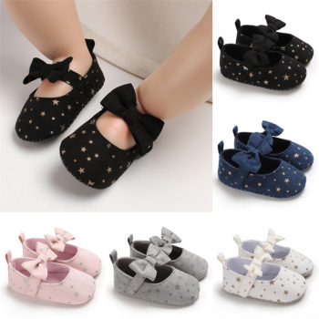 Balerini bebelus cu stelute Drool Culoare Bleumarine Marime 12-18 Luni 