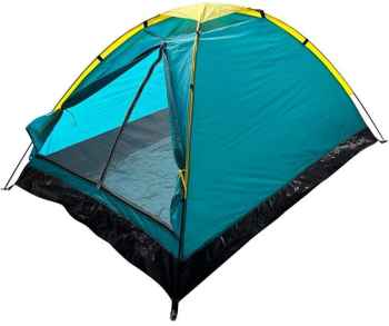 Cort camping Strend Pro 2 persoane poliester cu rezistenta UV impermeabil 150x205x100 cm