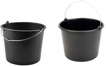 Galeata 12 litri cu maner metalic din plastic cauciucat 