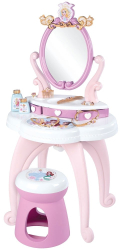 Jucarie Smoby Masuta de machiaj Disney Princess 2 in 1 roz cu accesorii 