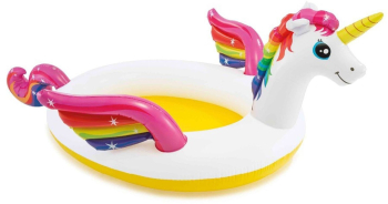 Piscina gonflabila Intex Mystic Unicorn Spray 151 Litri 272 x 193 x 104 cm 57441 multicolor 