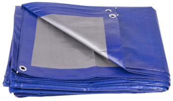 Prelata impermeabila cu inele 1.9x3.9 m PE 140 g/mp 8  mp 