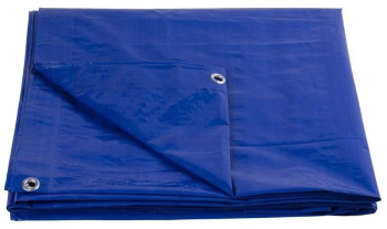 Prelata impermeabila cu inele 3.9x5.9  m PE 80 g/mp 24  mp 