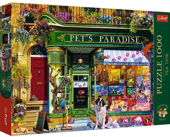 PUZZLE TREFL 1000 PREMIUM PLUS TEA TIME PARADISUL ANIMALELOR 