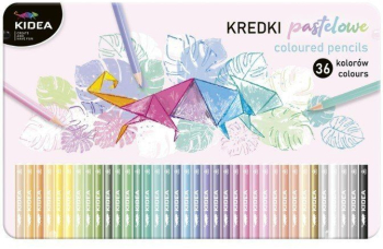 Set 36 creioane frumoase pentru copii Kidea multicolore 