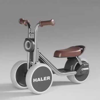 Childrens scooter-tricycle anti-rollover music light yo-yo car-color graphite gray